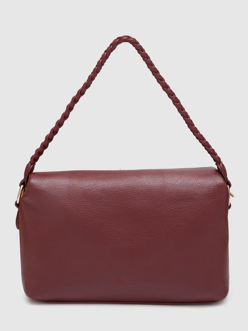 globus  Globus Women Astro Dust Maroon Solid Casual Sling Bag  | Best Price UAE